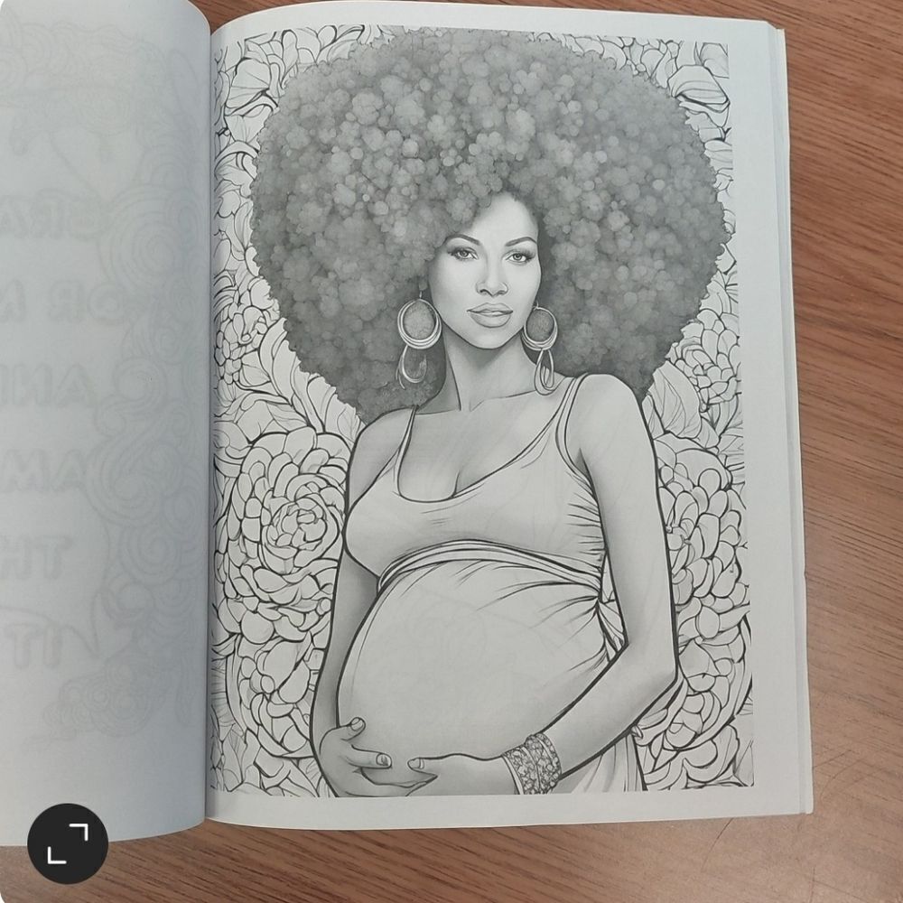 Positive Pregnancy Coloring Book - Picture 5 of 7